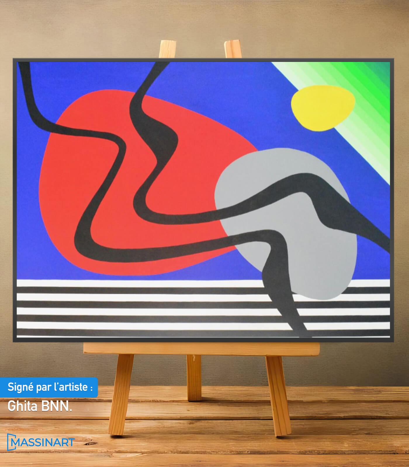 Lévitation - signé par l'artiste Ghita BNN.